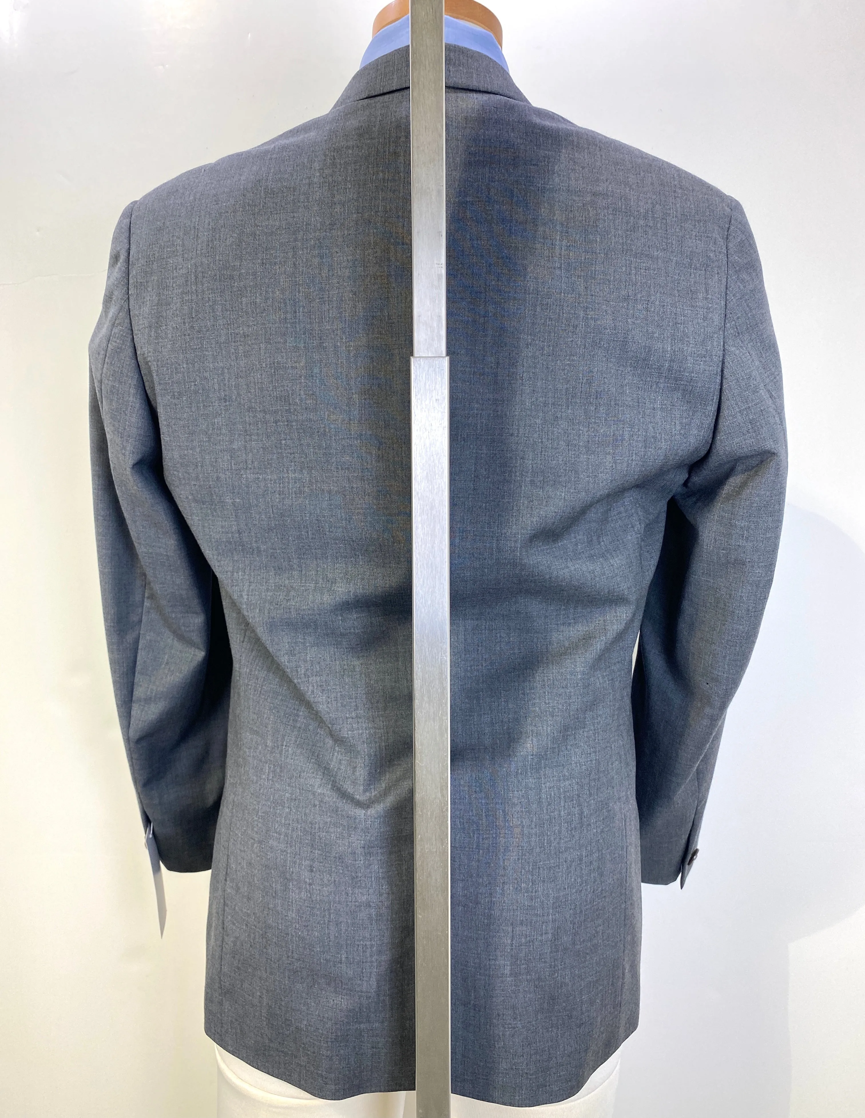 1980s Vintage Grey Wool Men's Designer Blazer, Gianni Versace Jacket, C40