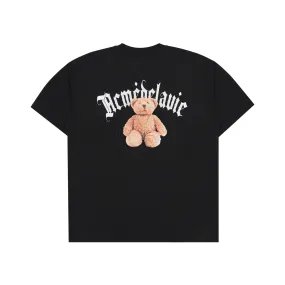 ADLV GOLD CHAIN BEAR DOLL SHORT SLEEVE T-SHIRT BLACK