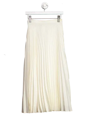 alexon Cream Pleated Midi Skirt UK 6