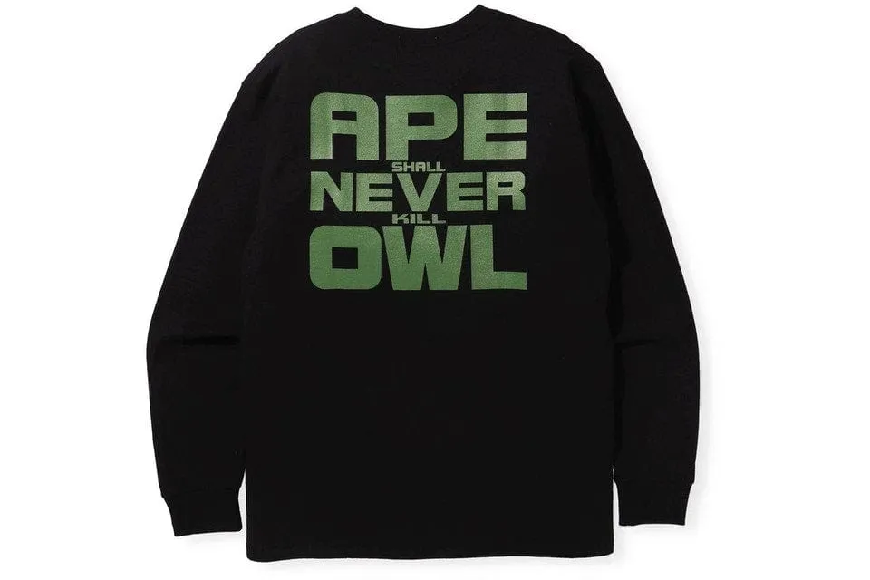 BAPE X OVO LONG SLEEVE BLACK