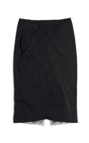 Black Lace Lined Pencil Skirt