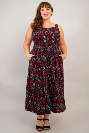 Blue Sky Shauna dress, bamboo linen maxi