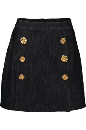 Button Mini Skirt