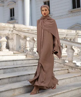 Button Through Abaya Set