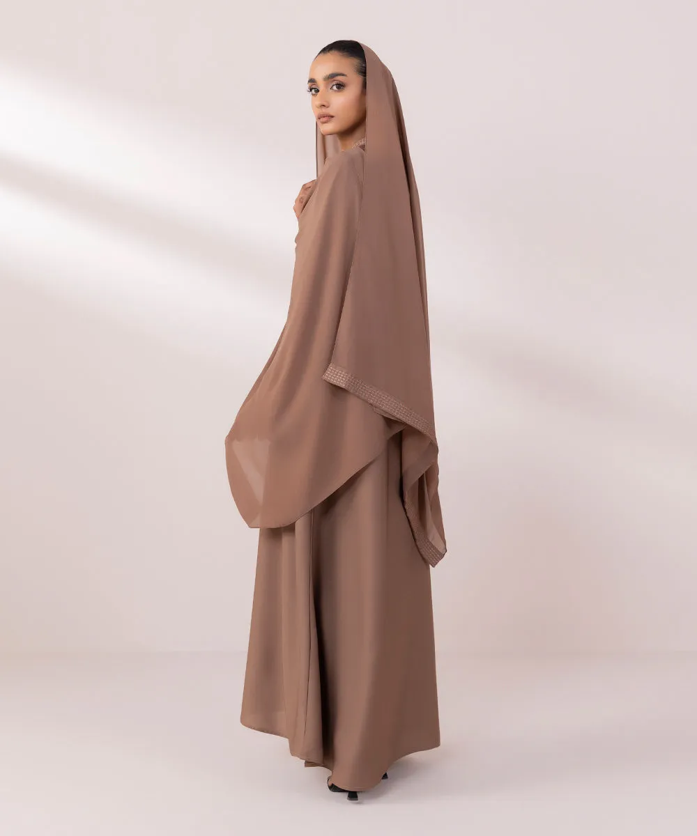 Button Through Abaya Set