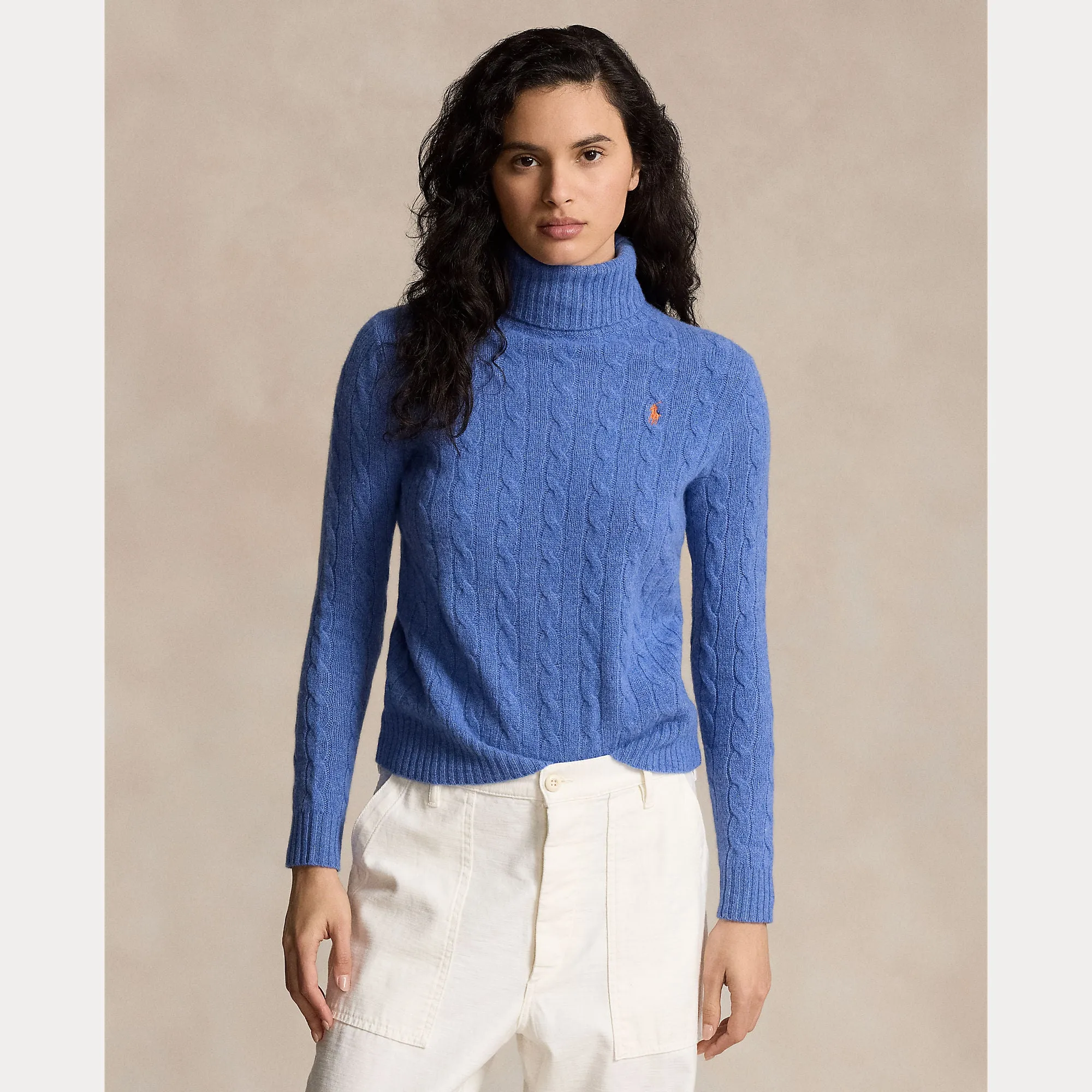 CABLE TURTLENECK SWEATER