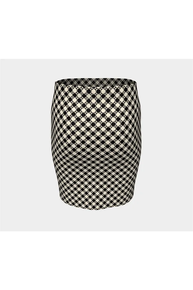 Checker Fitted Skirt