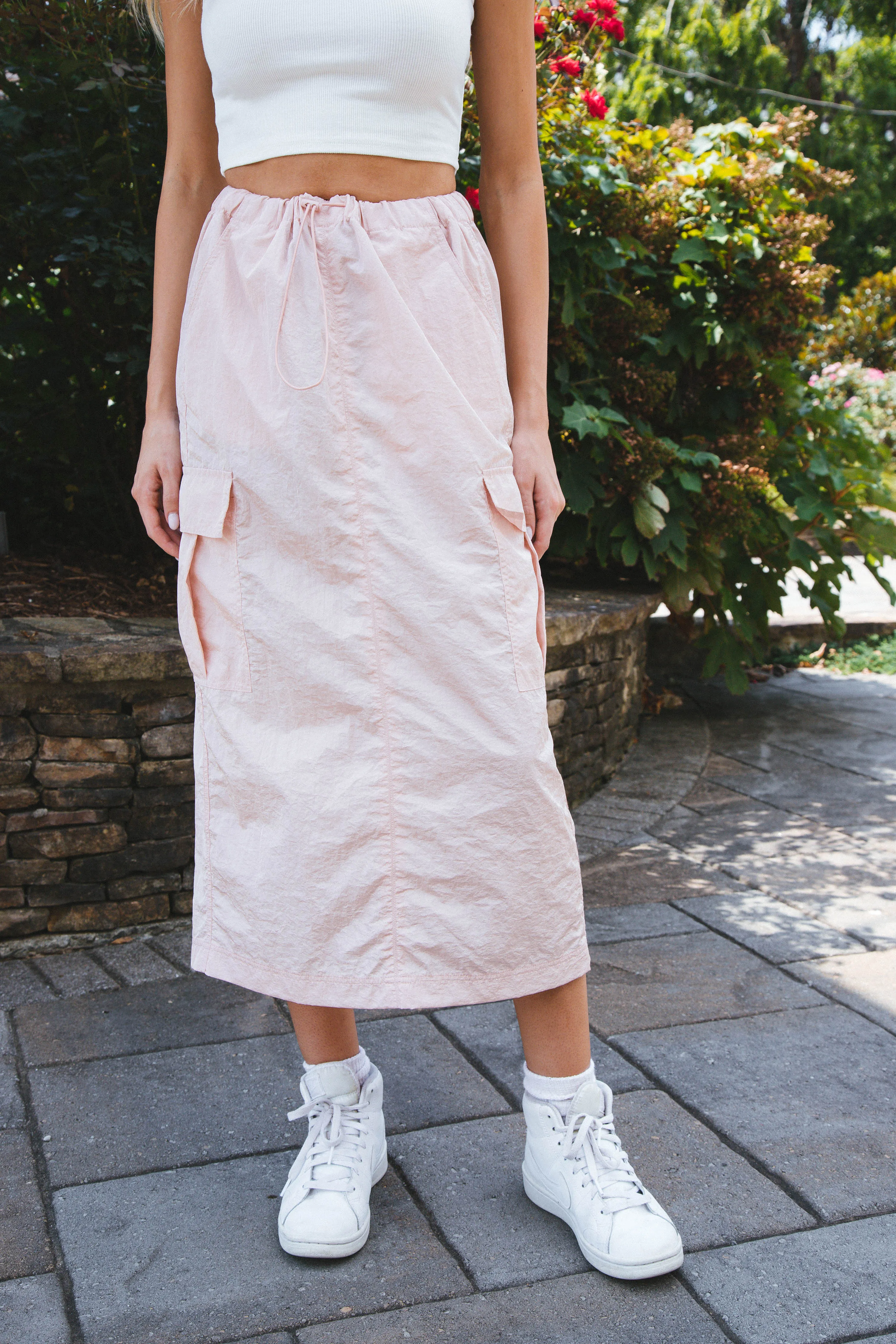 Cinnci Cargo Midi Skirt, Blush