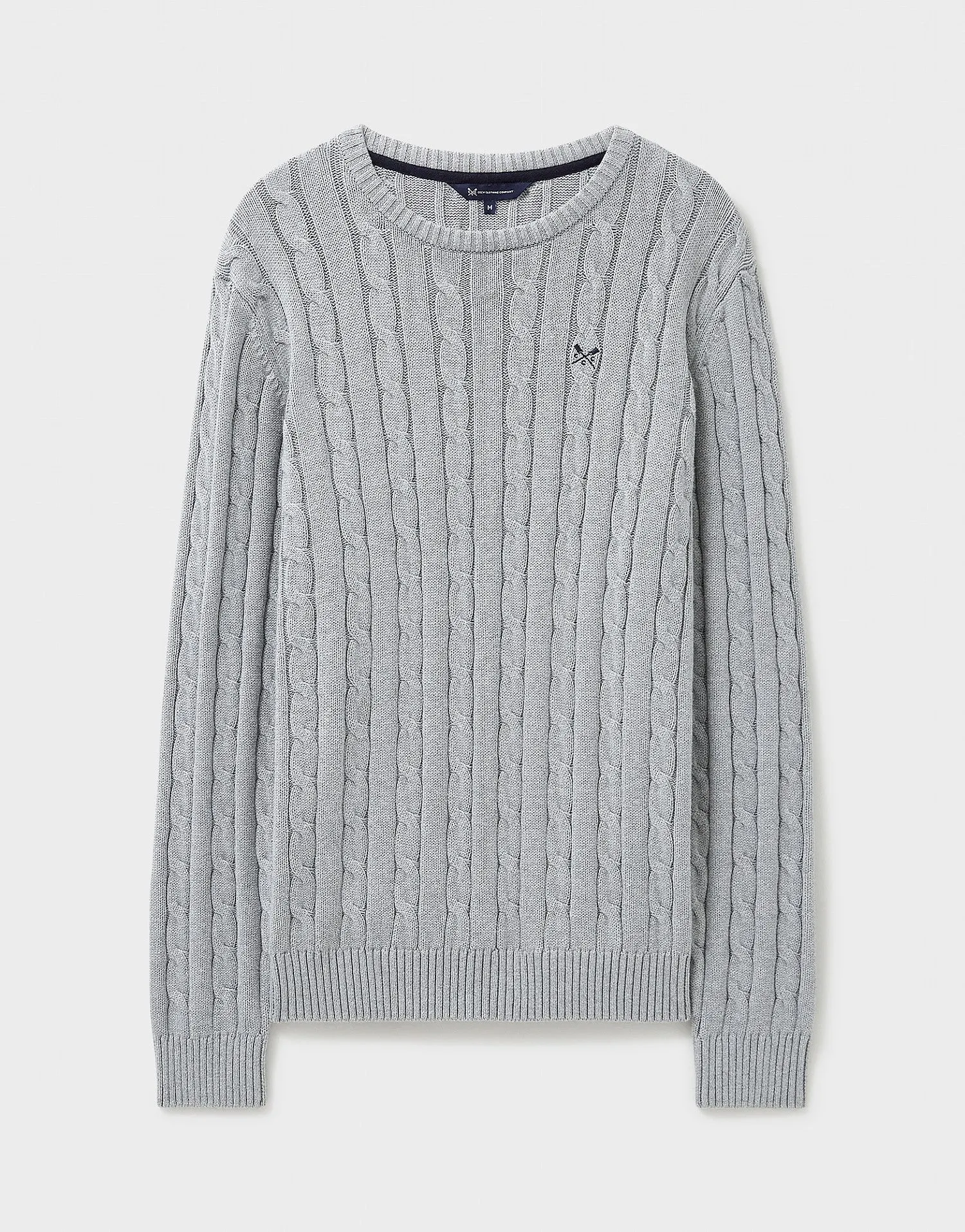 Crew Clothing Mens Cable Crew Jumper