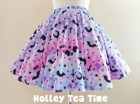 Dripping Sky skater skirt [made to order]