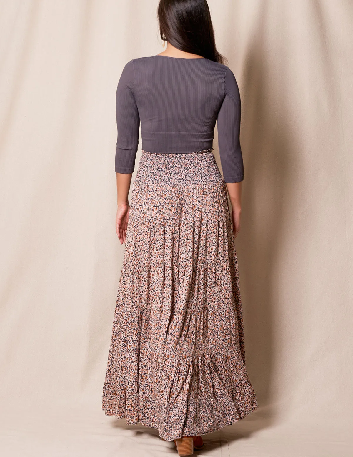 Emmalyn Maxi Skirt - Grey Dawn - Large Only