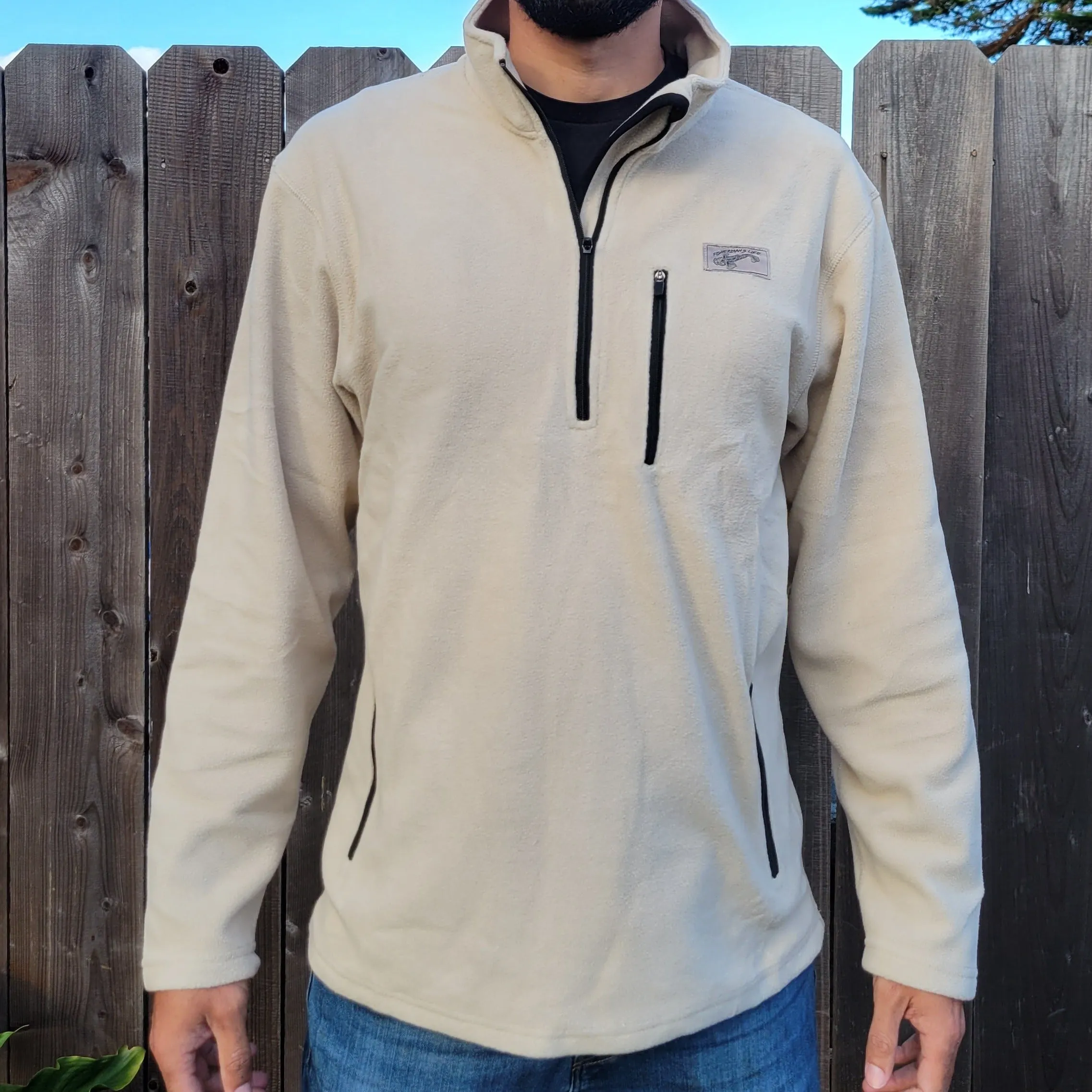 Fleece Quarter Zip w/ Chest and Hand Pockets (Water Resistant)