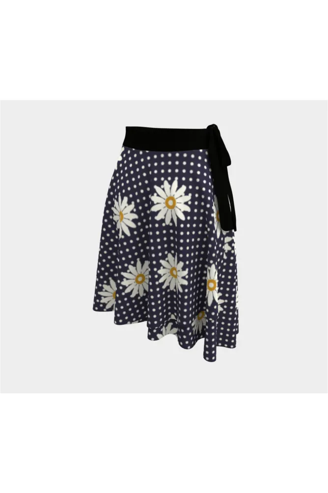 Floral Polka dot Wrap Skirt