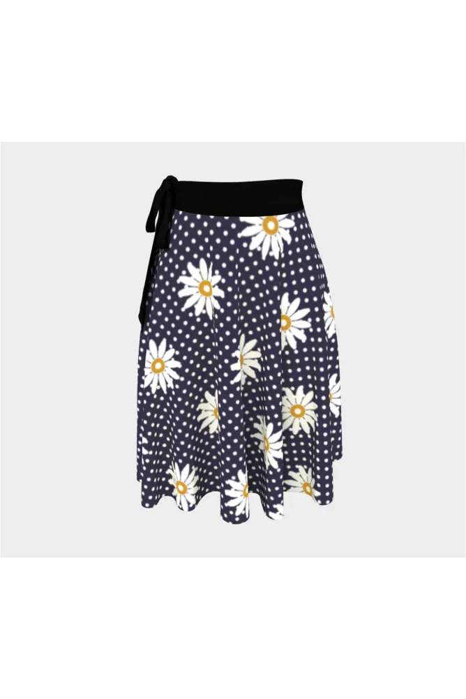 Floral Polka dot Wrap Skirt