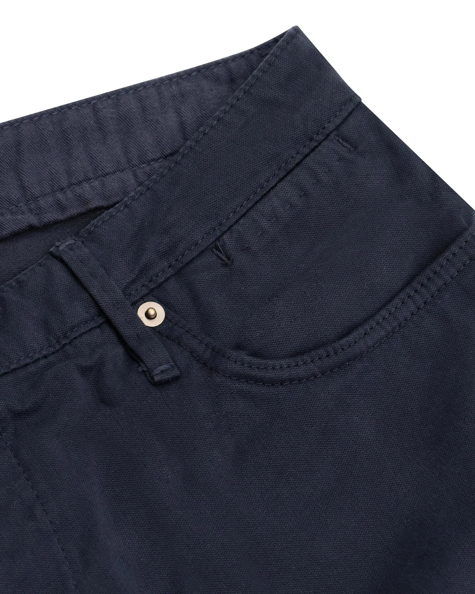 French Navy Broken Twill Five Pocket Pant