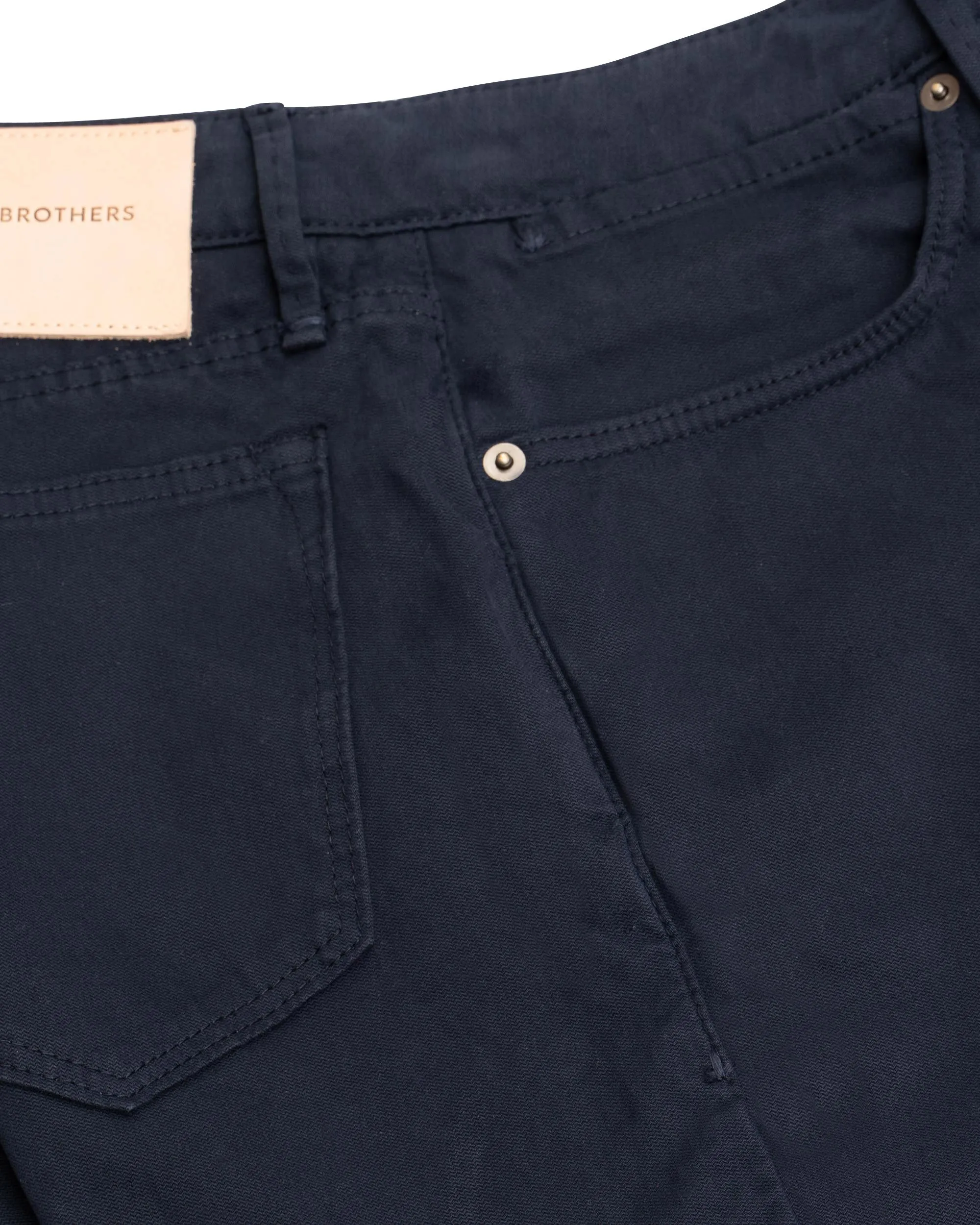 French Navy Broken Twill Five Pocket Pant