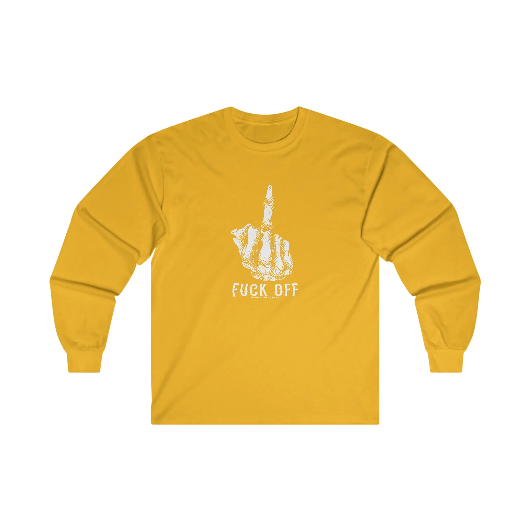 Fuck Off Finger Long Sleeve Tee