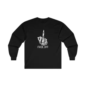 Fuck Off Finger Long Sleeve Tee