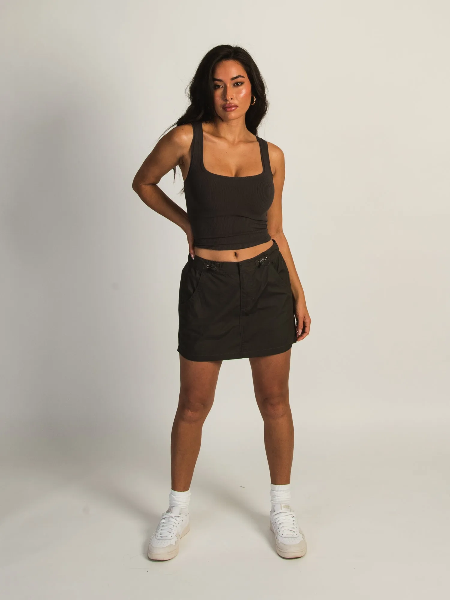 HARLOW DEVON SKIRT - CHARCOAL