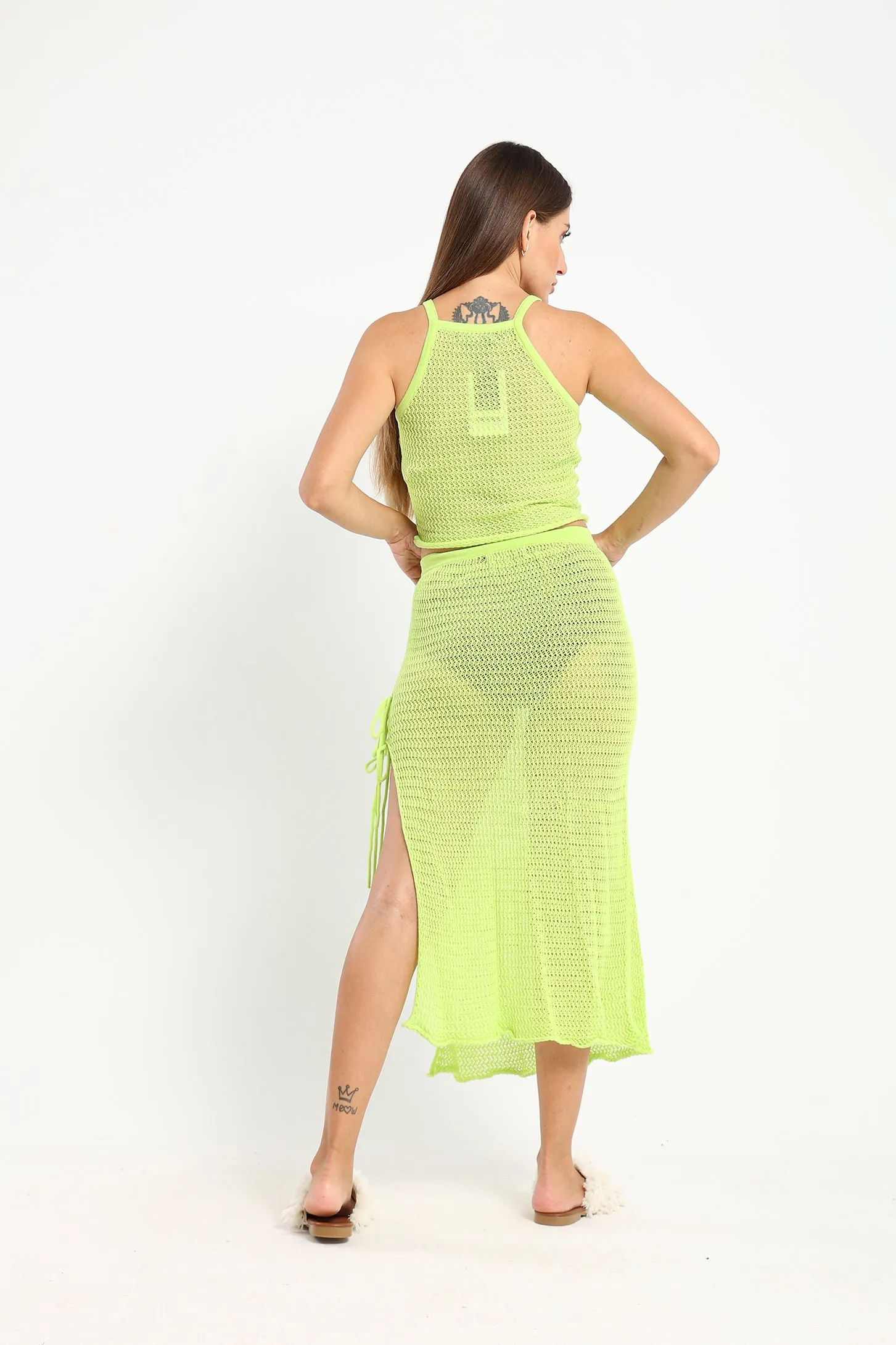 Havana Nights Tricot Set - Lime Green