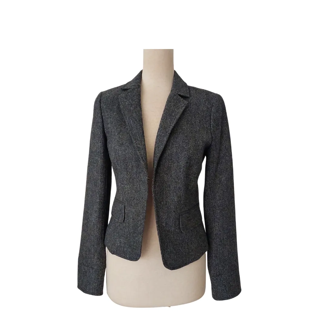 J. Crew Grey Short Wool Blazer | Brand new |