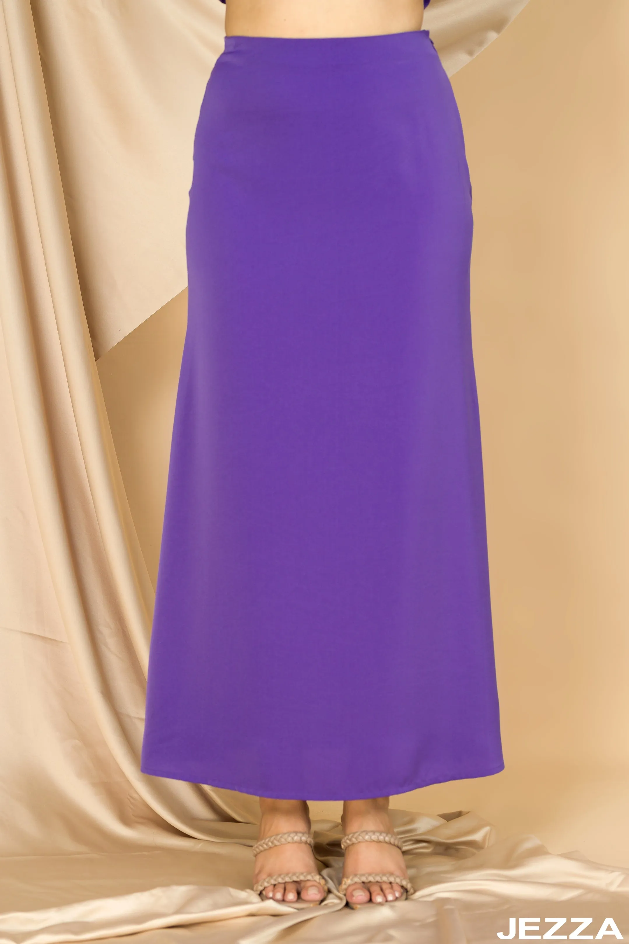 JEZZA Purple Colour Women's Modest Skirt 42022