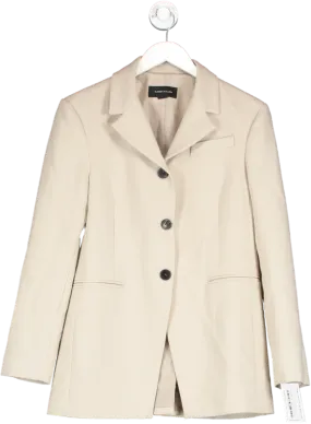 Karen Millen Nude Long Line Blazer UK 10