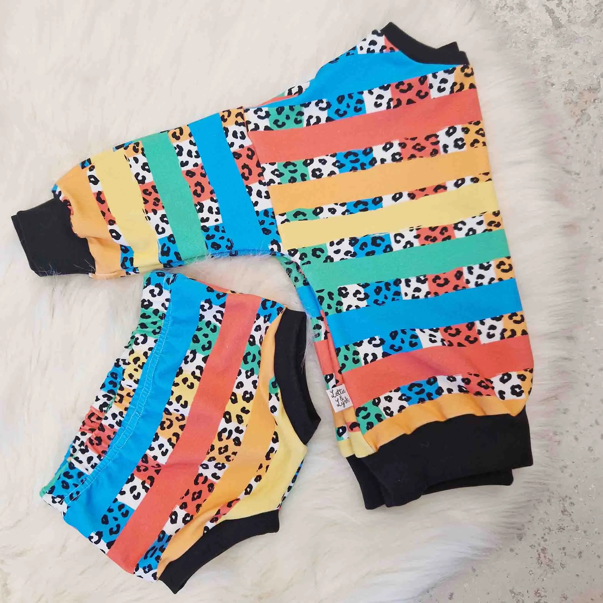 Kids Rainbow Beach Set | Top & Shorts