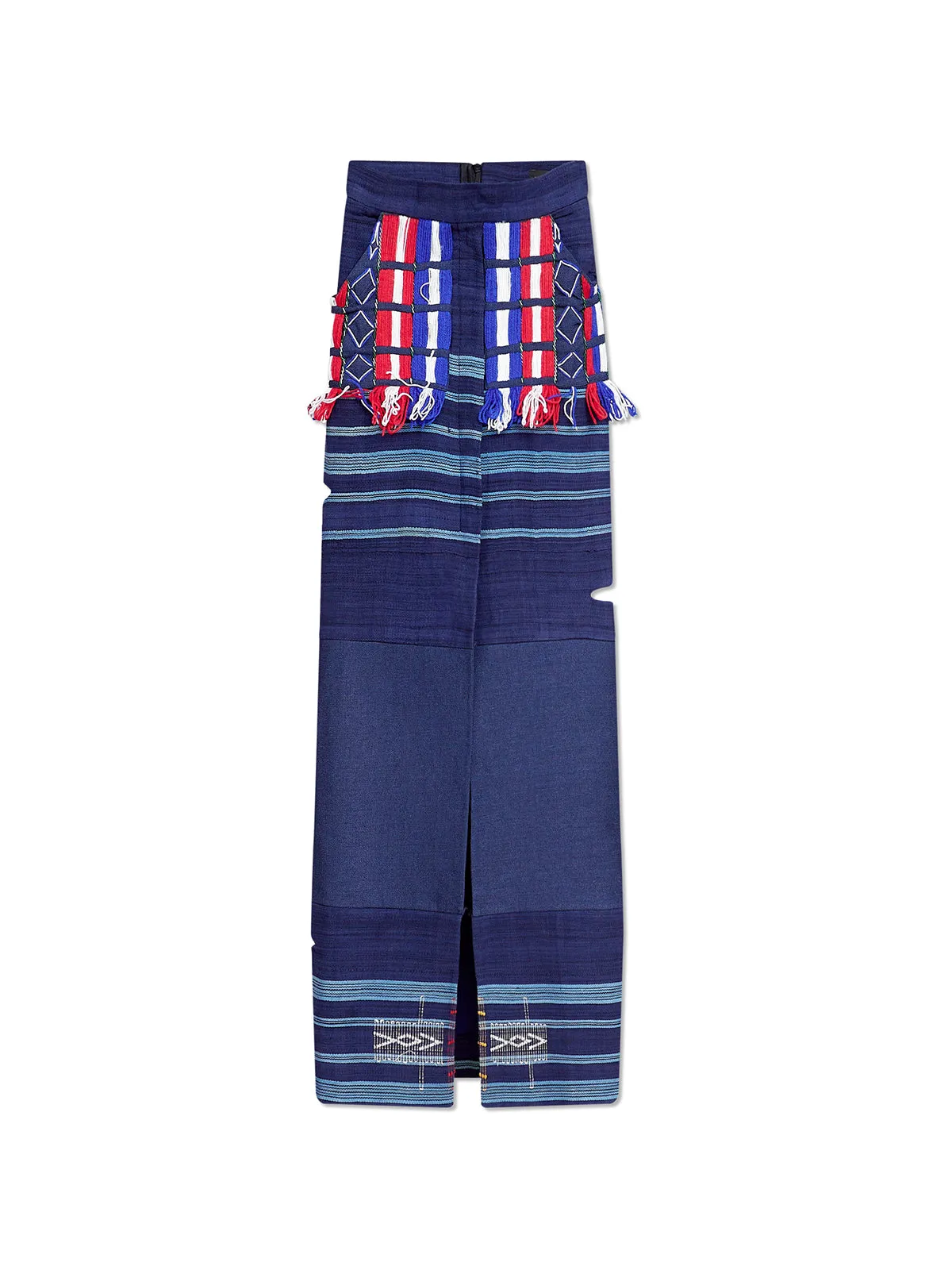 Mudukare Paneled Midi Skirt