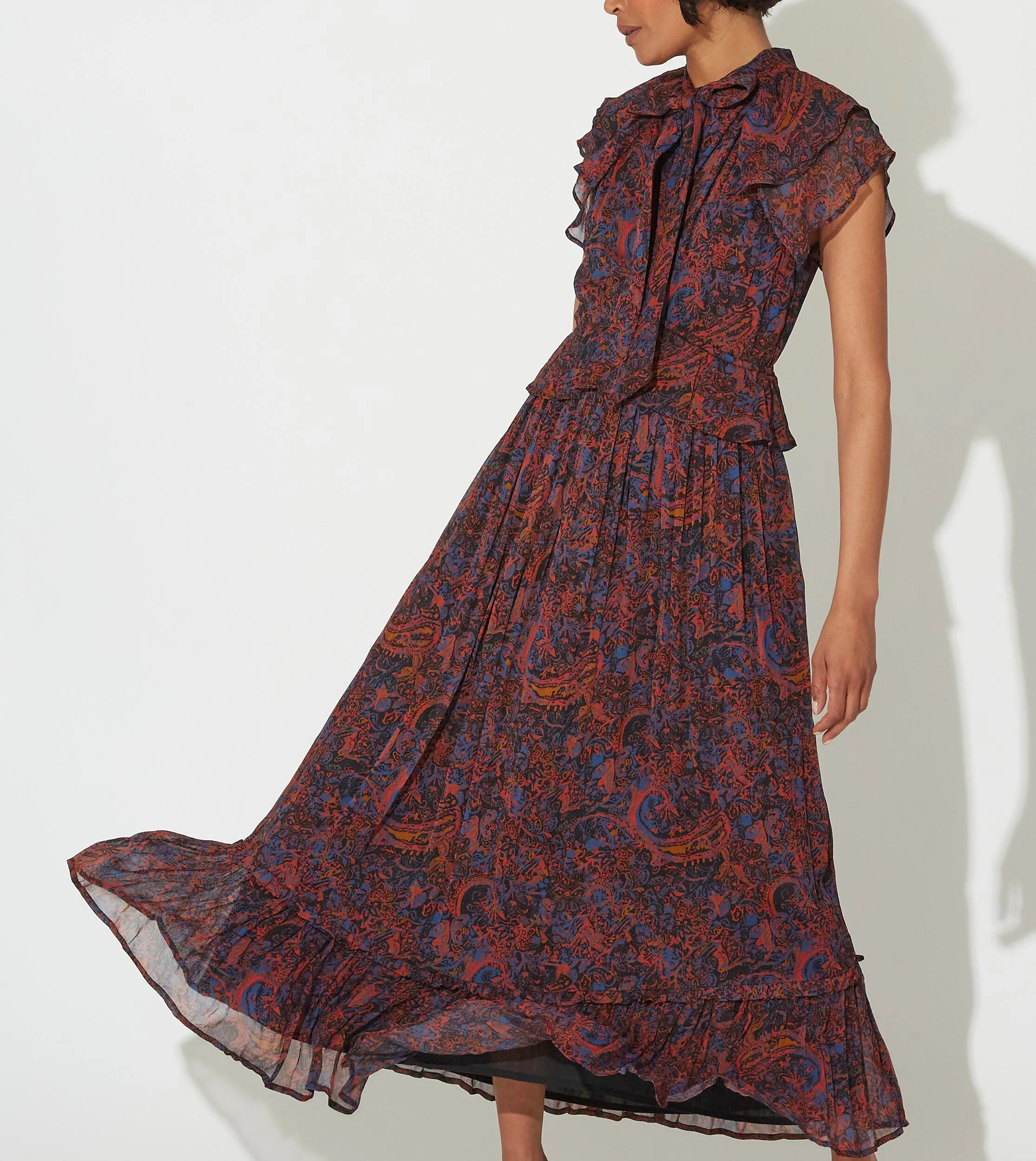 Nicolette Ankle Dress | Retrograde Paisley