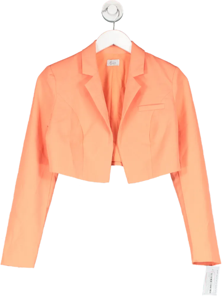 Oh Polly Orange Cropped Blazer UK 6