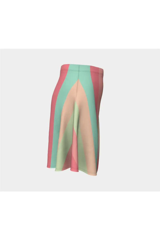 Pastel Rainbow Flare Skirt