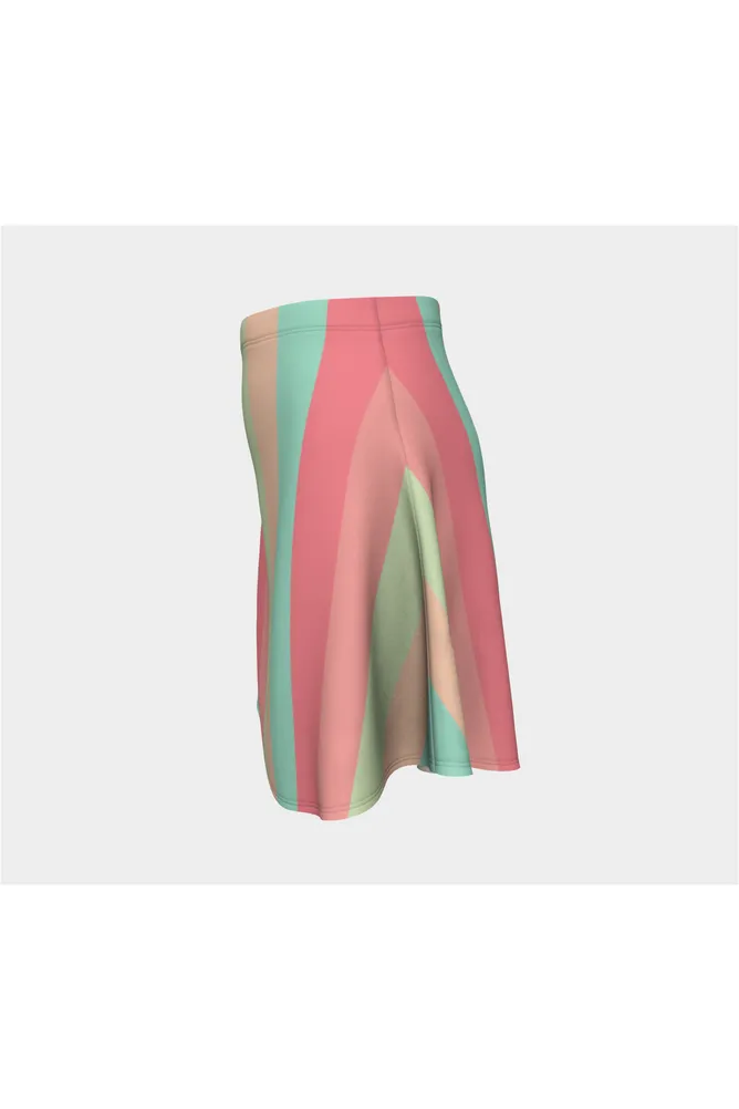 Pastel Rainbow Flare Skirt