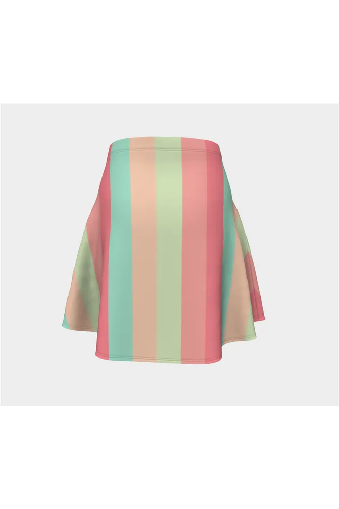 Pastel Rainbow Flare Skirt