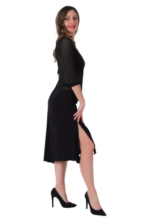 Petra Milonga Dress with Sleeves