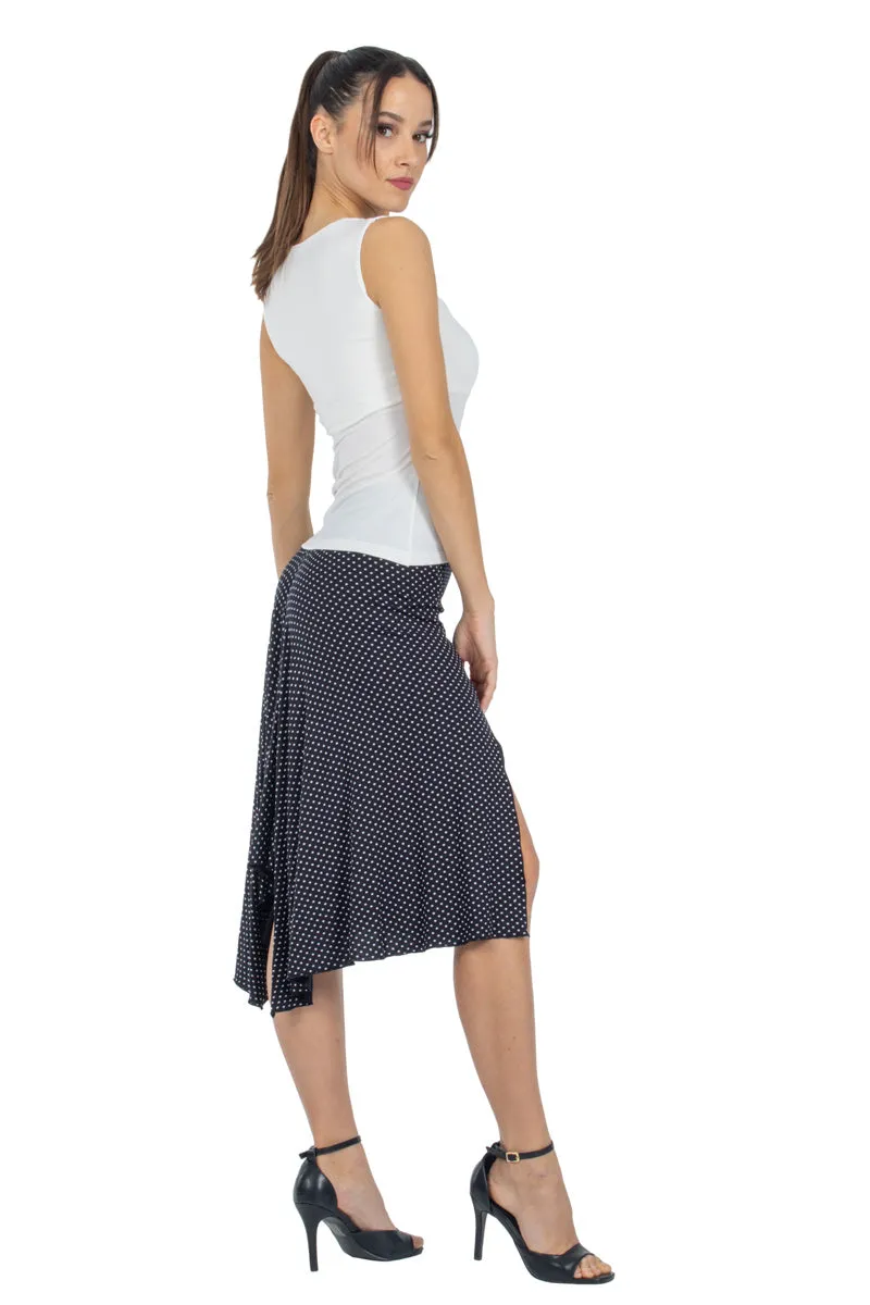 Polka Dot Skirt With Back Movement