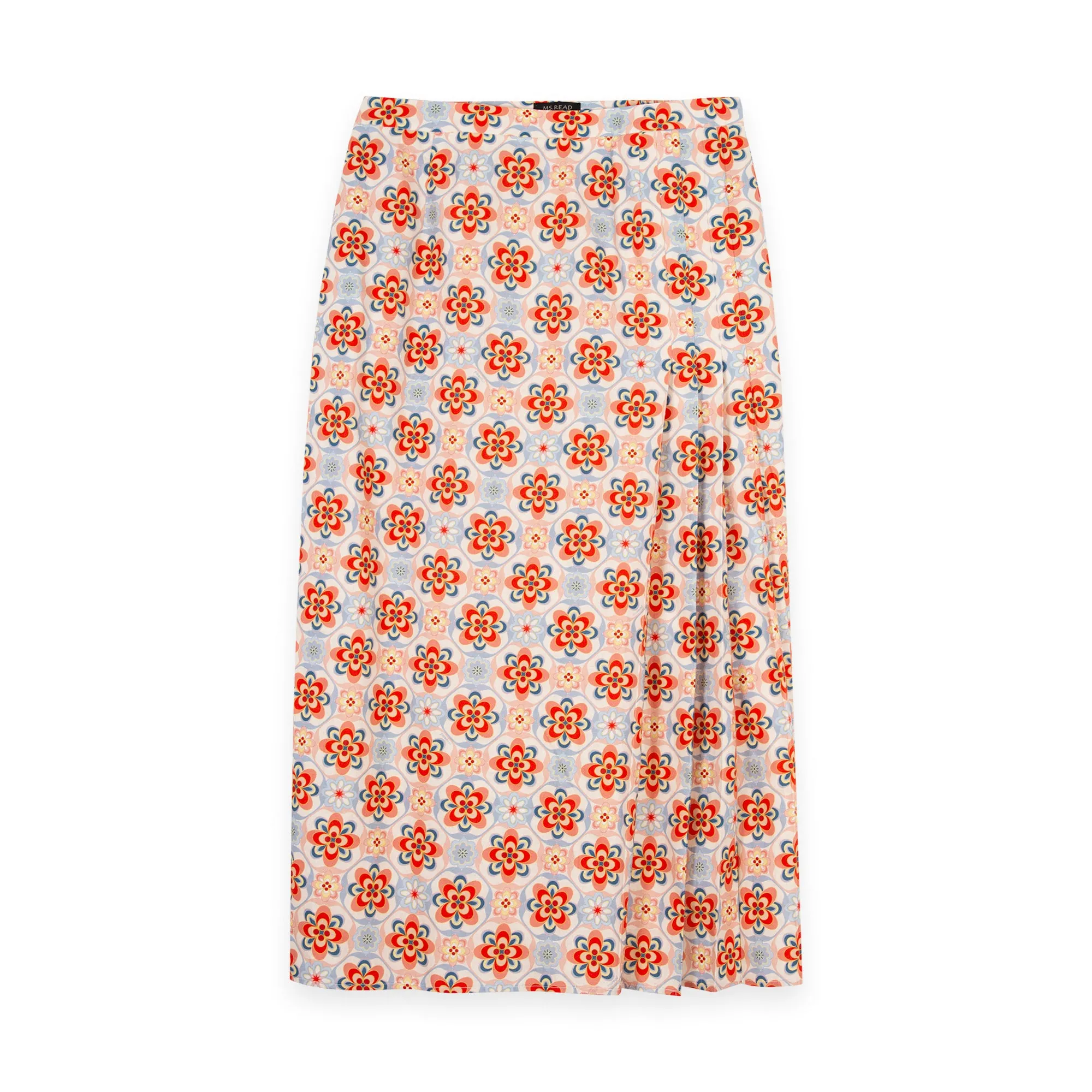 Printed Pleated Skirt