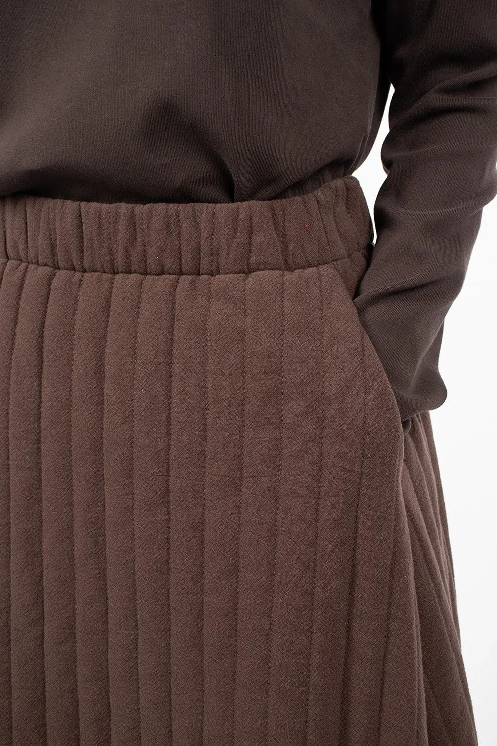 Quilted Skirt Plum