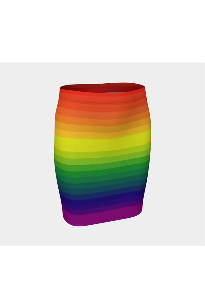 Radiant Gradient Fitted Skirt