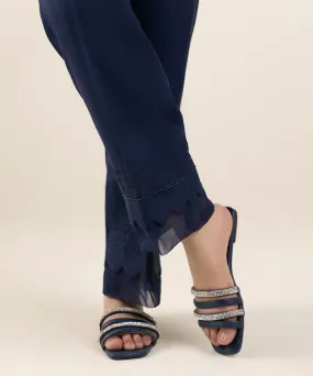 Luxurious Raw Silk Straight-Leg Pants for Effortless Elegance