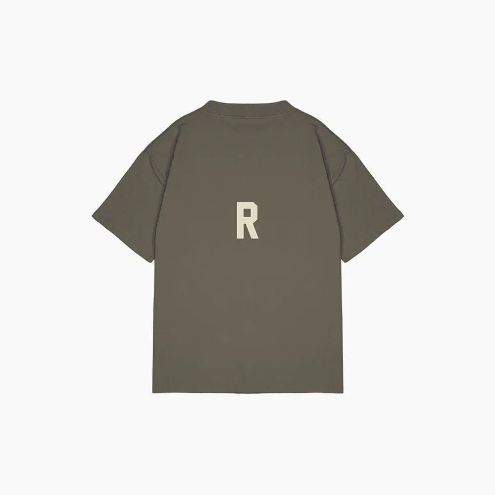 RELAXED DROP SHOULDER TEE - GRANITE