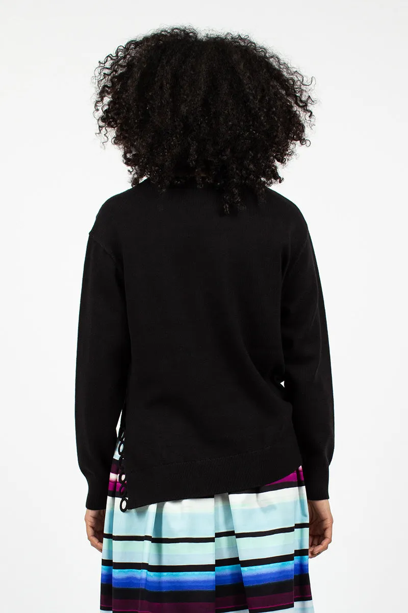 Shoulder Detail Jumper Black