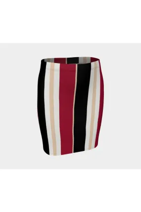 Striped Fitted Skirt