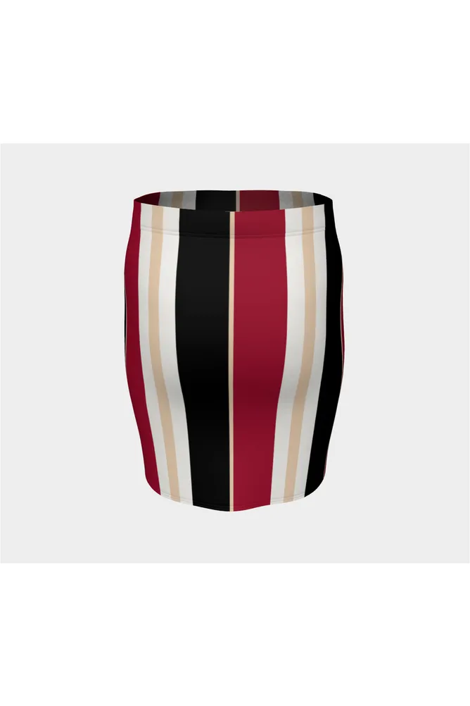 Striped Fitted Skirt