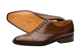 Toecap Oxford Pleated – Chocolate Brown