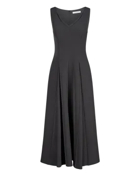 Wanda Tea Length Dress (Black)