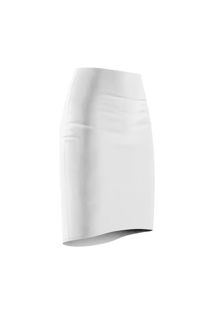 White Women's Pencil Skirt