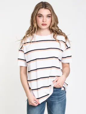 WOMENS BOYFRIEND STRIPE TEE - CLEARANCE