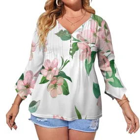 Women's Ruffled Petal Sleeve Top Women's ruffled petal sleeve top